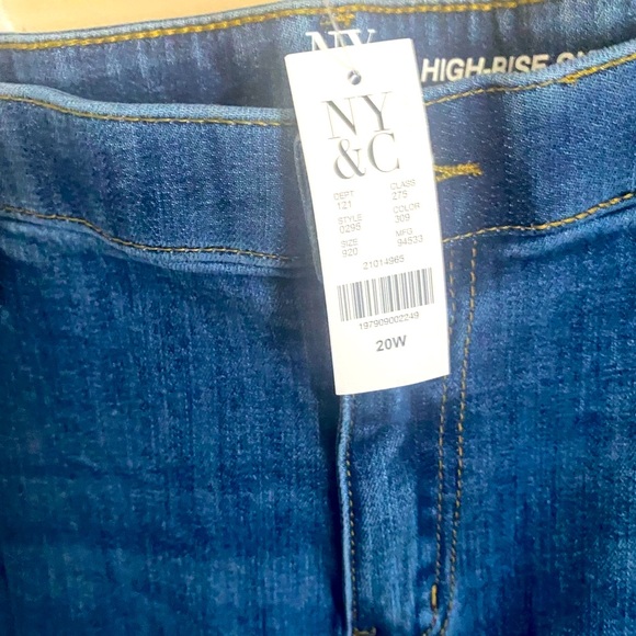 NY&C High Rise Skinny Jeans sz 20W New! - Picture 3 of 4